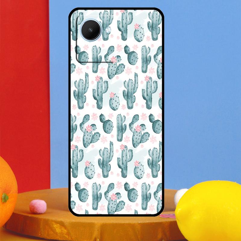 Cactus Succulent For Realme GT7 Pro GT6 10 11 12 13 14 15 Pro Plus C55 C67 C63 C61 C53 C35 C65 C75 C71 Case