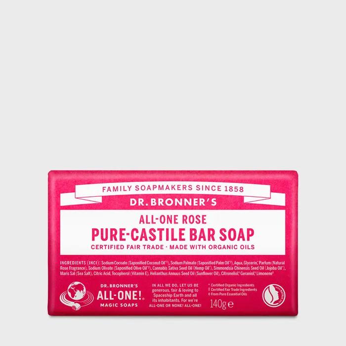 

Розовое кастильское мыло для ванны 140г