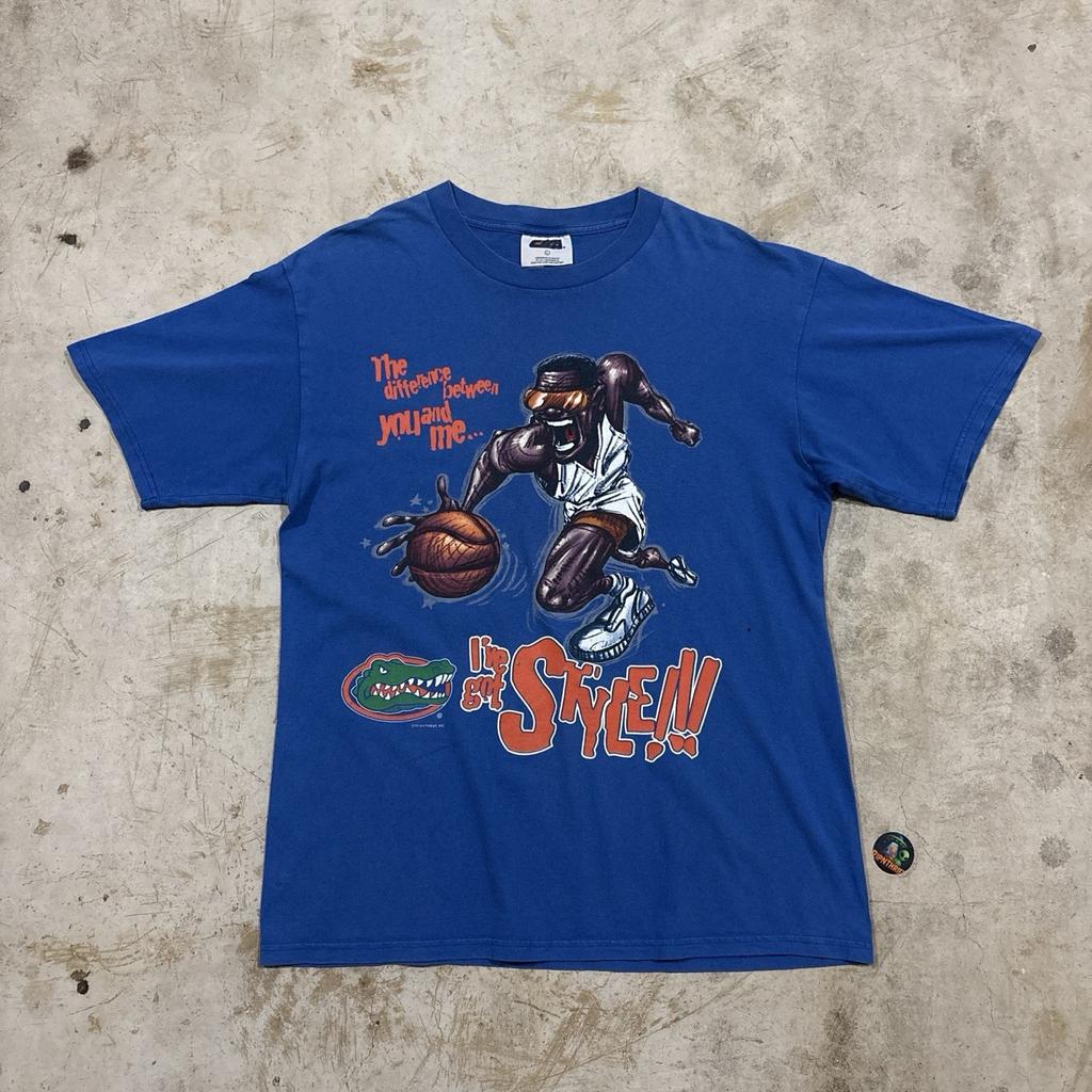 Vintage 90er Florida Gators NCAA Karikatur Grafik T-Shirt Größe L Unisex T-Shirt