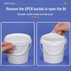 ZISIZ Sealed Plastic Paint Bucket