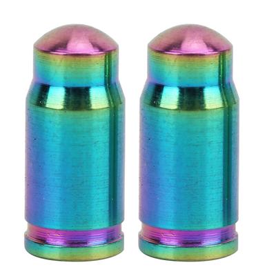 2 Pcs Titanium Alloy Valve Cap for Bike Bicycle Tire Dust Cover Road Bicycles Accessories