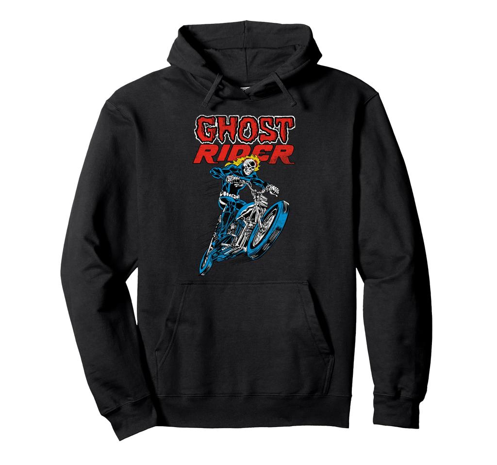 Marvel Ghost Rider Retro Flame Graphic Hoodie
