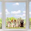 Static Cling Window Stickers Cartoon Animals Butterflies Flowers Removable No Glue Glass Door Shop Window Home Decor