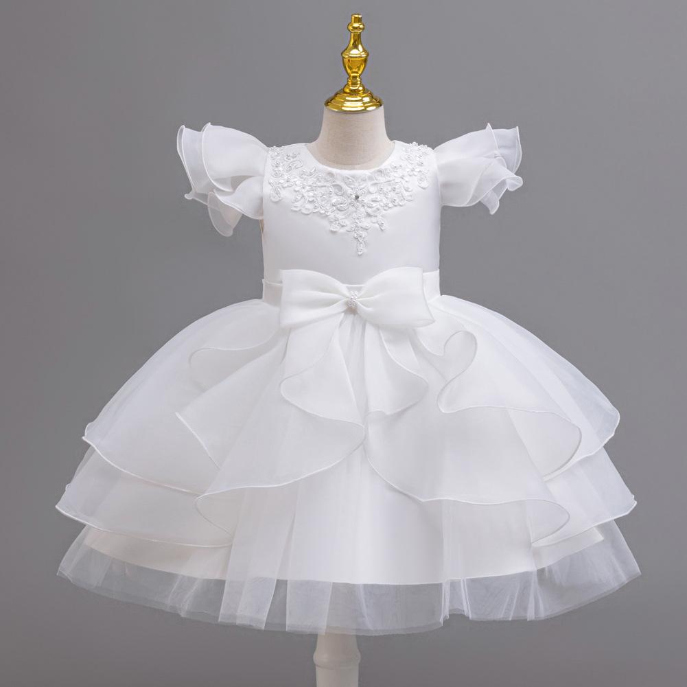 Christmas Models Children's Dresses Fluffy Middle and Large Children's Performance Dresses Dresses 368 Children's Princess Dresses Mesh Dresses