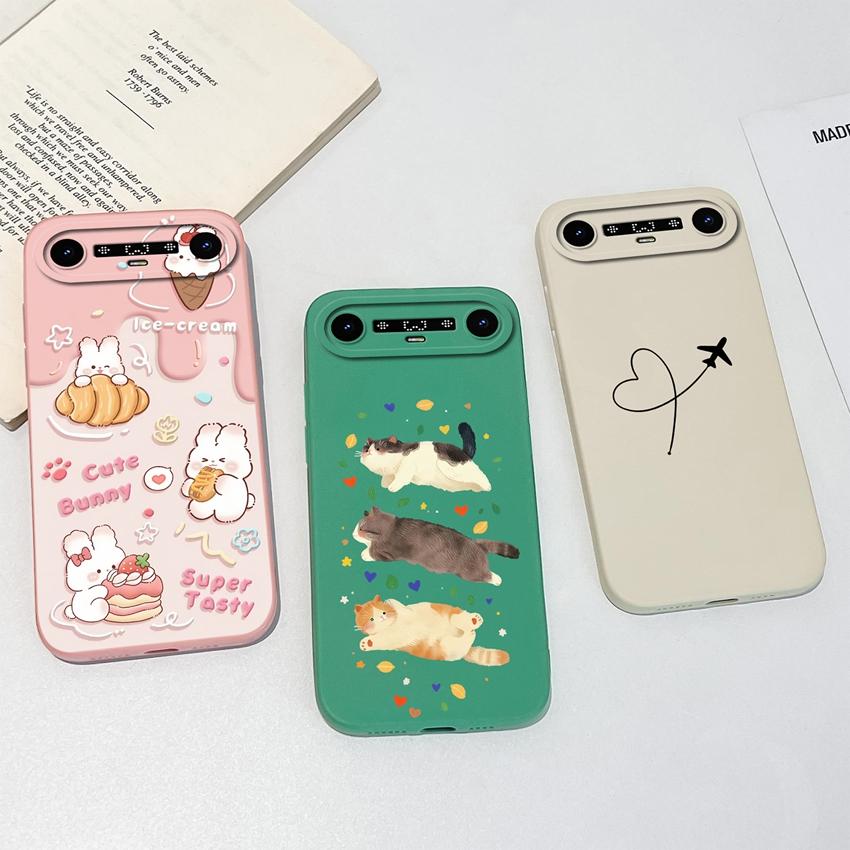 For Tecno Camon Slim CN6c / Pova Slim / Spark Slim Phone Case Playful Watercolor Cat Pattern Soft Smooth Matte Silicone Shockproof Shell For Daily Use