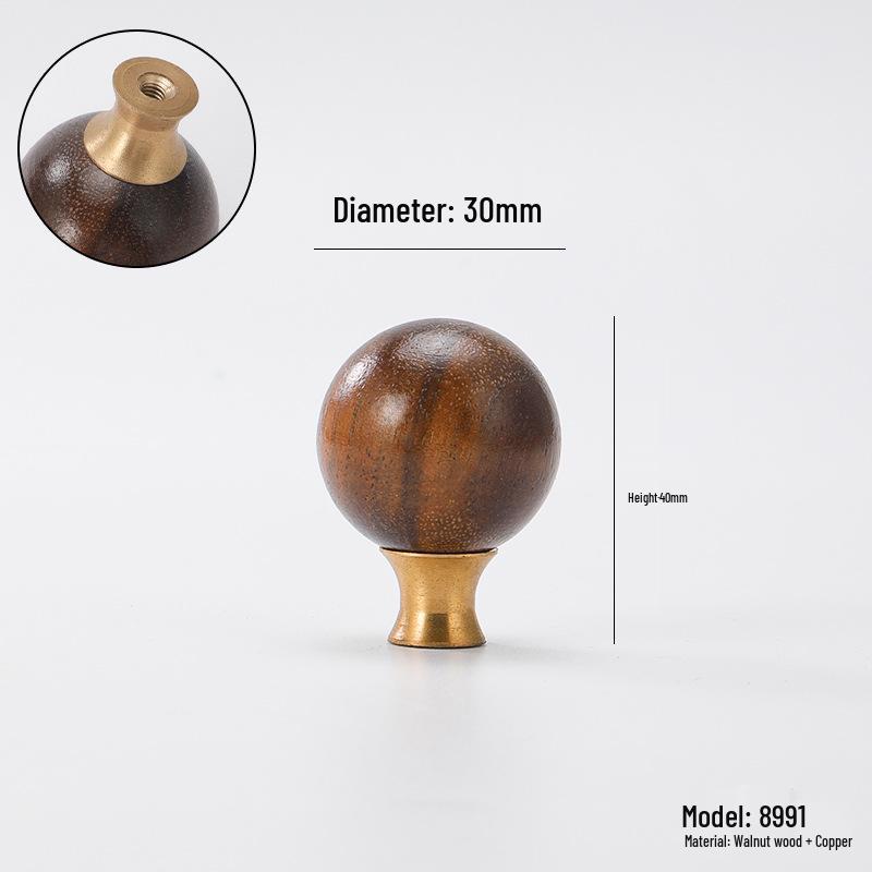 Solid Wood Cartoon Drawer Pull Knob for Children's Room