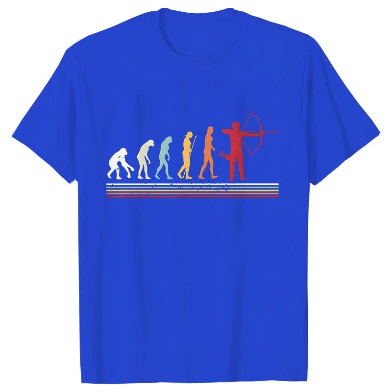 Archer Archery Evolution Tshirt for Men Summer Hunting Bow Arrows Archer Funny Graphic Tops Mens Oversized Clothing Streetwear S