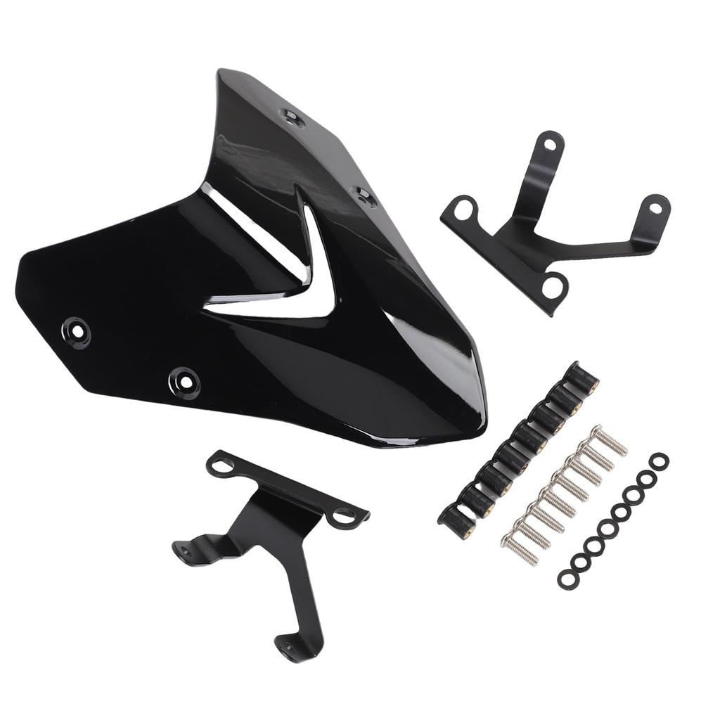 Motorcycle Wind Screen Spoiler High Strength Motorcycle Windscreen Sports Visor with Mounting Bracket Replacement for