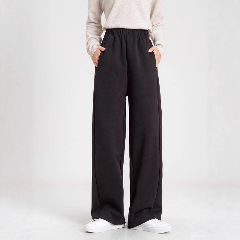 White Pants Women's New Autumn and Winter Polished Lazy Loose Wide-leg Pants Popular Casual Pants