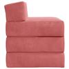 Folding Sofa Bed Pink 200 x 70 x 15 cm Velvet