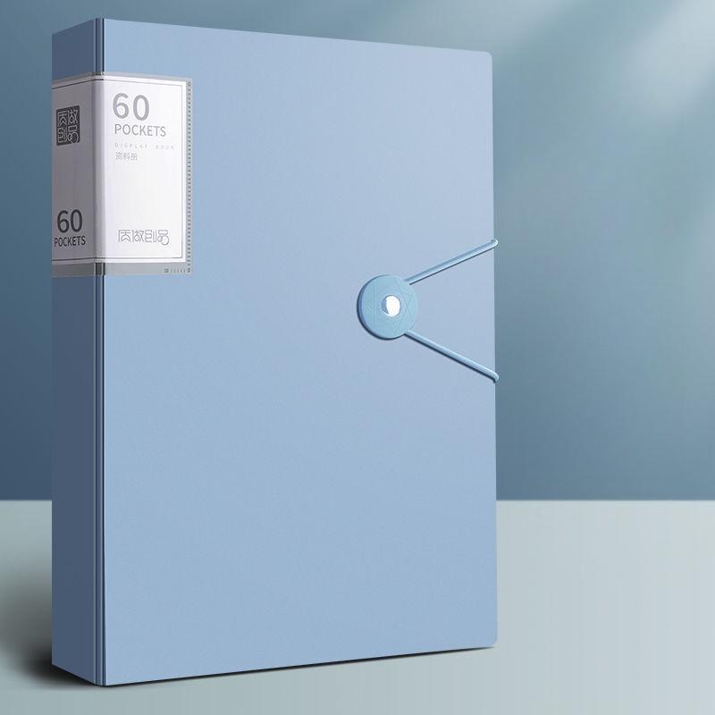

A4 Information Booklet Large Capacity Multi Layer Transparent Insert Brochure Folder Certificate Storage Test Paper Storage Bag