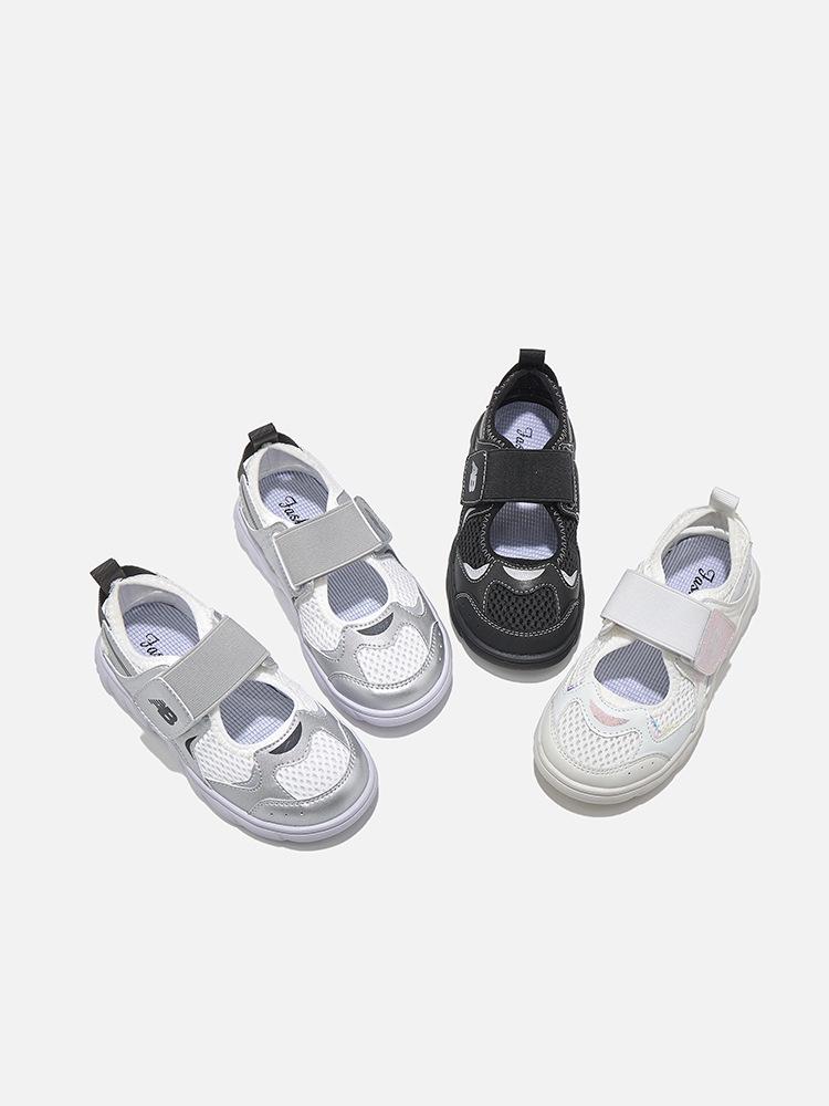 2025 Summer Children's Breathable Mesh Sandals - Soft Sole, Closed-Toe Sports Style for Boys & Girls