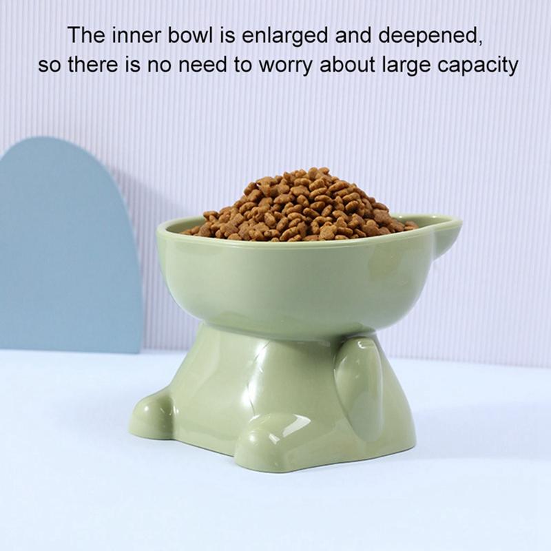 Professional Cat Bowl High Foot Dog Bowl Neck Protector Pet Cat Food Water Bowls Anti-overturning Pet Feeding Cup Pet Feeder Supplies