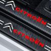 4Pcs Carbon Fiber Car Door Sill Plate Protectors Stickers For Citroen C1 C2 C3 C4 C5 C6 C8 Picasso Cactus Vts Aircross C-Elysee