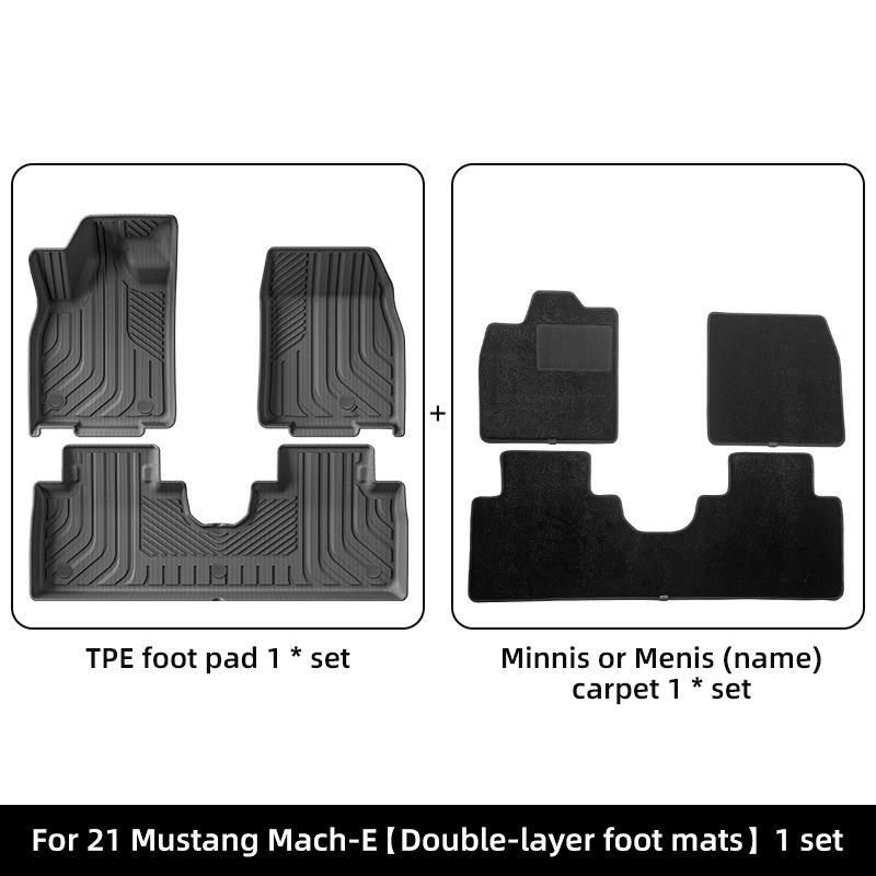 21 Ford Mustang Mach-E TPE Floor & Trunk Mats