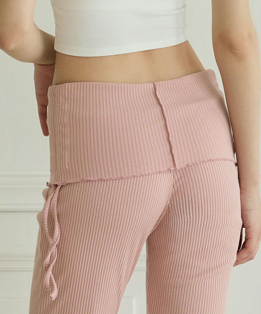 Debiweeo Viviana Shirred Long Pants Devi-B0098-Salmon Pink