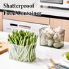 Refrigerator Storage Box Clear Stackable Containers Durable PET with Open Top Organizer for Freezer And Fridge