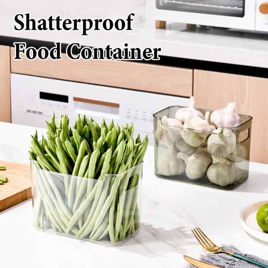 Refrigerator Storage Box Clear Stackable Containers Durable PET with Open Top Organizer for Freezer And Fridge
