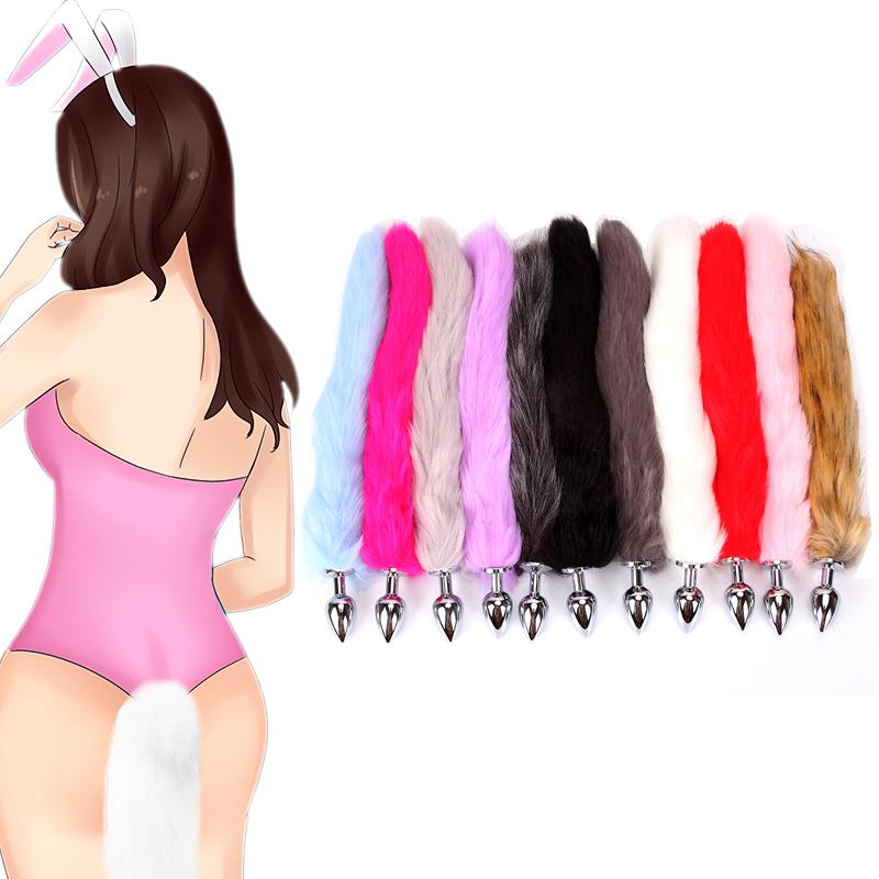 Adult Anal Sex Products Butt Plug Anal Anal Toys for Woman Stainless Steel Sex Shop Exotic Accessories Butt Plug Tail Fox