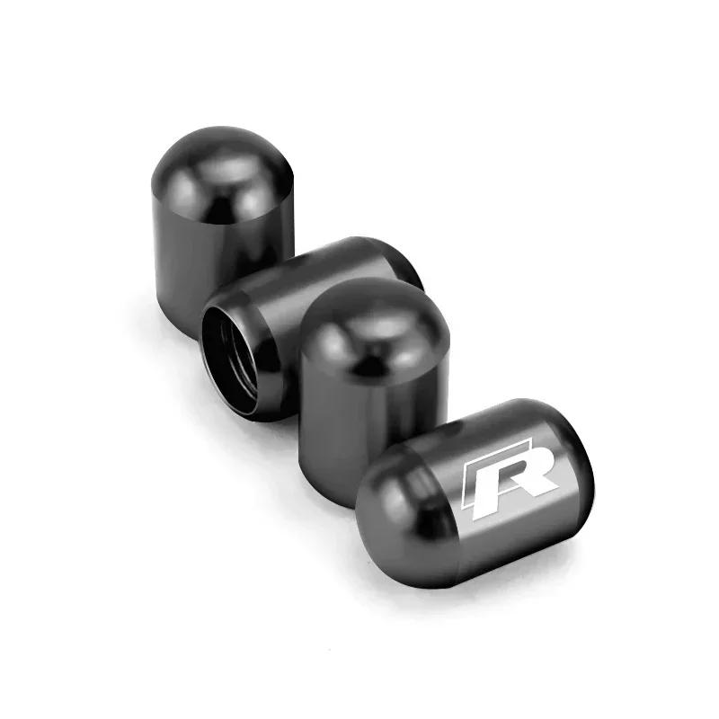 2026 Hete Voor VOLKSWAGEN VW 4 stuks Auto Velgen Bandenventieldopjes Cover voor Volkswagen Rline R Line Tiguan Polo Golf Passat B5 Tour