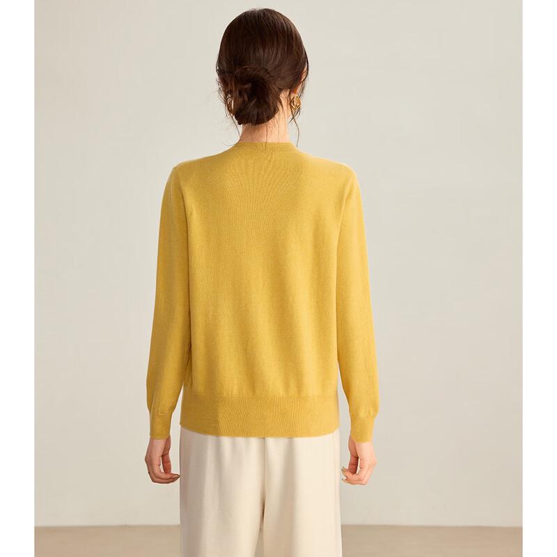 Shexi Women's 100% Wool Jacquard Knit Cardigan
