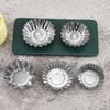 Stainless Steel Cookie Pudding Mould Reusable Dessert Mould Egg Tart Molds  Flower Muffin