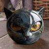 Halloween Black Cat Sculpture Tabletop Cat Statue Elegant Home Decor Gifts for Cat Lovers Women Men Cat Statue Home Decoration