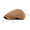Men's Spring Cap Striped Beret Retro Forward Cap Women's British Newspaper Boy Hat Sun Hat