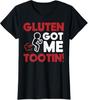 Gluten Got Me Tootin Funny Gluten Free Joke Ladies039 Crewneck T-Shirt