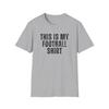 Football Fan Unisex Softstyle Tshirt Sports Shirt Game Day Tee Block Capital Letter Design Football Gift