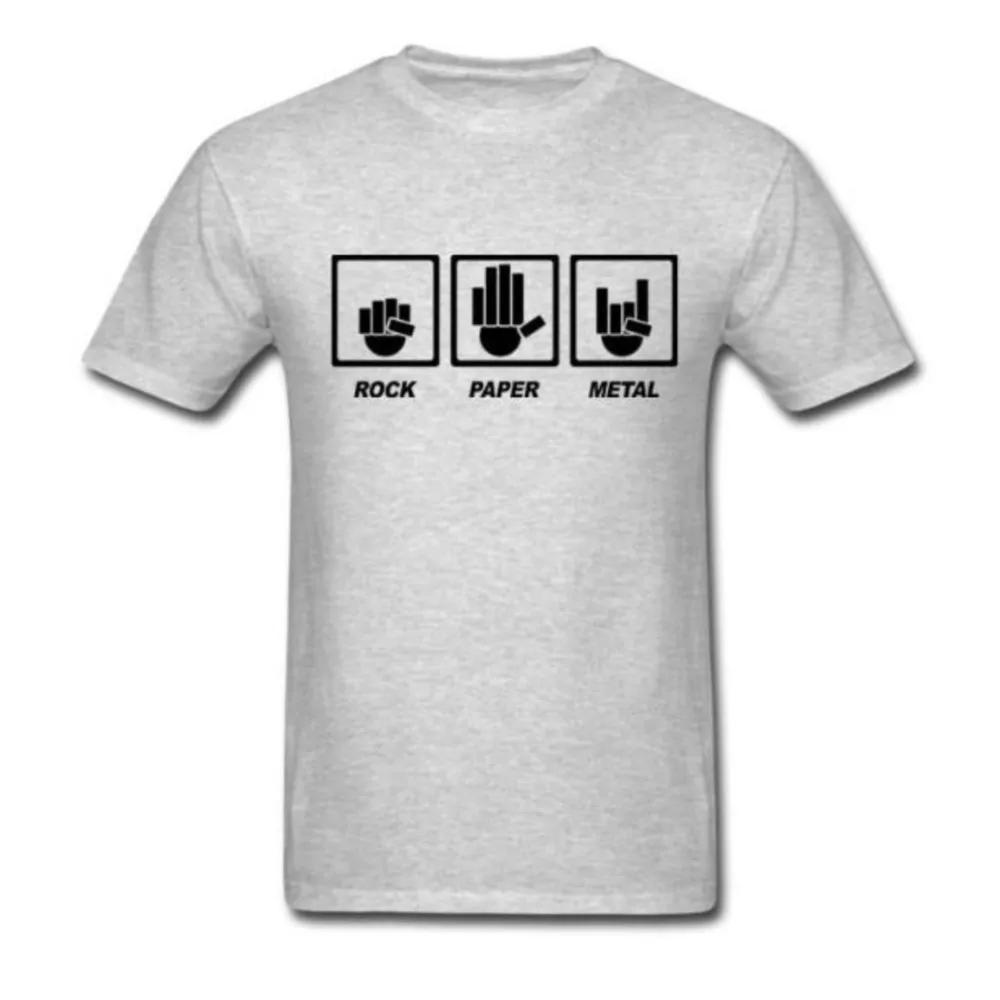 Summer Rock Paper Metal T Shirt Heavy Metal Band Hip Hop Tops Tee Shirts Harajuku Short Sleeve Cool T-shirt For Men Women