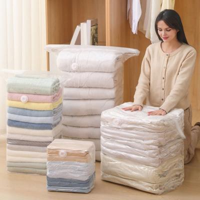 Sacca Sottovuoto Grande Capacità Sacchetto Sottovuoto Senza Pompa Necessaria Imballaggio a Compressione per Trapunte Coperte Lenzuola Vestiti Coperte