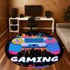 1PC Gaming Controller Round Chair mat Area Rug - Non-Slip, Floor Mat for Office, Bedroom, and Indoor Decor -Gift D1127198