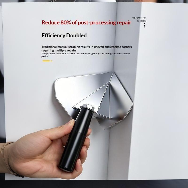 Stainless Steel Corner Trowel 90 Degree Drywall Plaster Finishing Tool For Wall Internal External Angle Diy Construction Tool