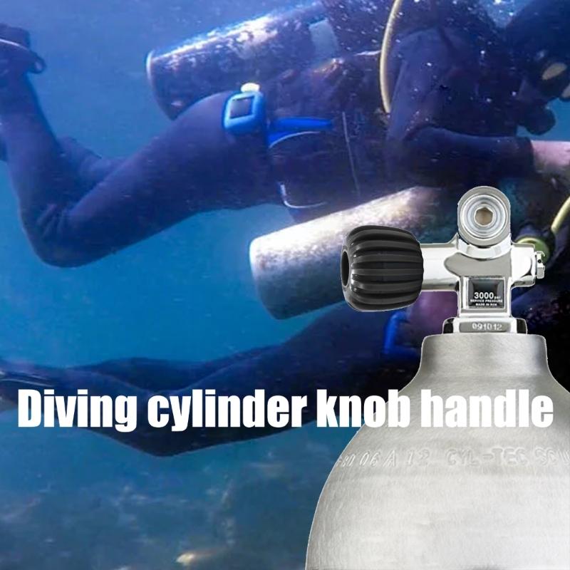 Scuba Tauchflaschen Ventile Knöpfe Verschleißfest Tauchflaschen Ventile Abdeckung Druckminderer Ventile Schalter Handrad Einfach zu bedienen