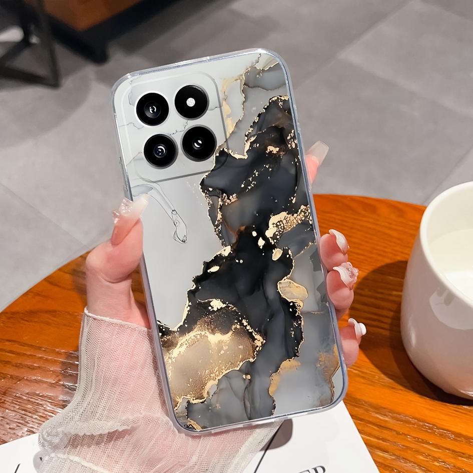 Phone Case Cover For Xiaomi Poco X6 F5 14 Pro C50 C51 Capa Fruit Pattern High Quality TPU Soft Silicone Shockproof Transparent Bumper For Xiaomi Shell