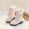 Snow Boots Girls Winter Thick Warm Princess Short Boots Older Girls Easy On Thick Warm Snow Boots Little Girls