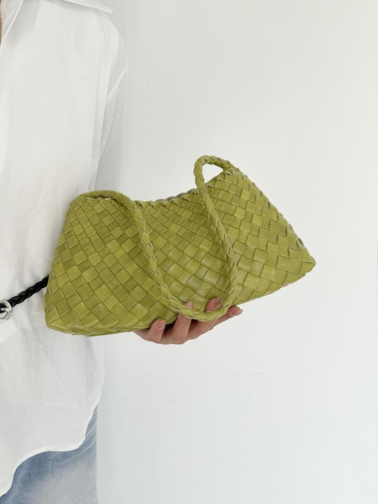 2025 Hand-Woven French Market Basket: A Versatile Underarm and Shoulder Handbag