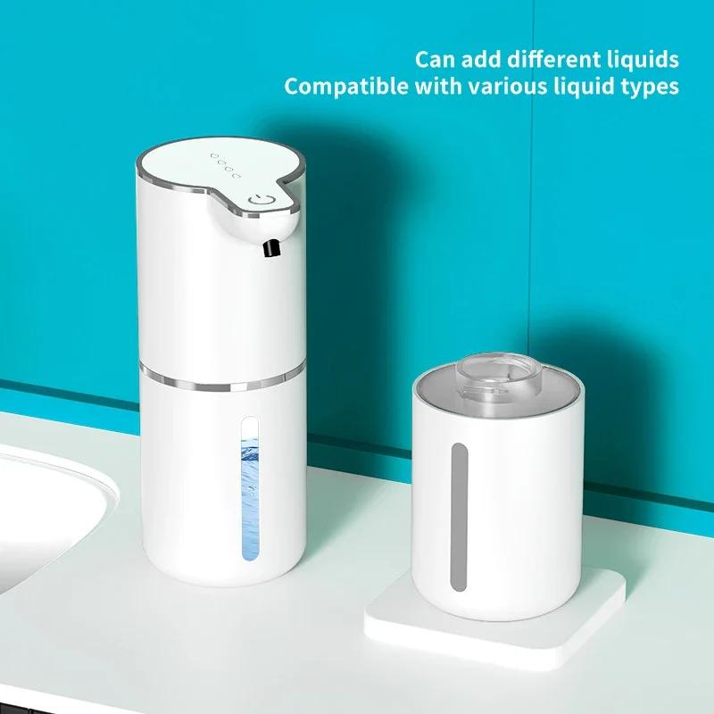350ml Automatic Soap Dispenser Touchless Foaming Soap Dispenser USB Rechargeable Electric 4 Level Adjustable Foam Soap Dispenser