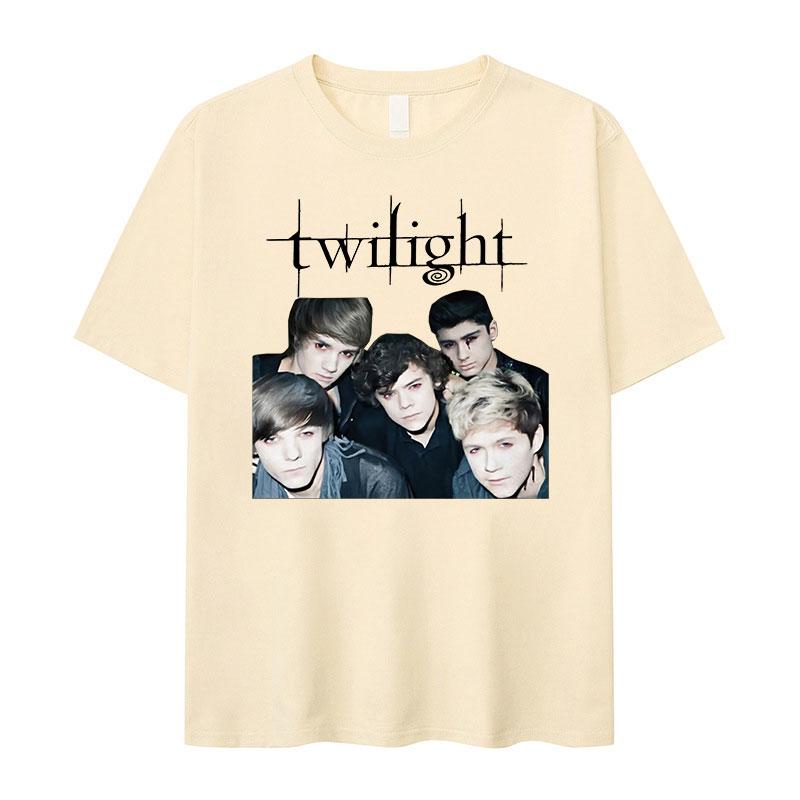 2026 New Twilight Team Edward Cullen Printed Tshirts Unisex Women Fashion Retro T Shirt Casual Cotton Tshirt Streetwear Summer