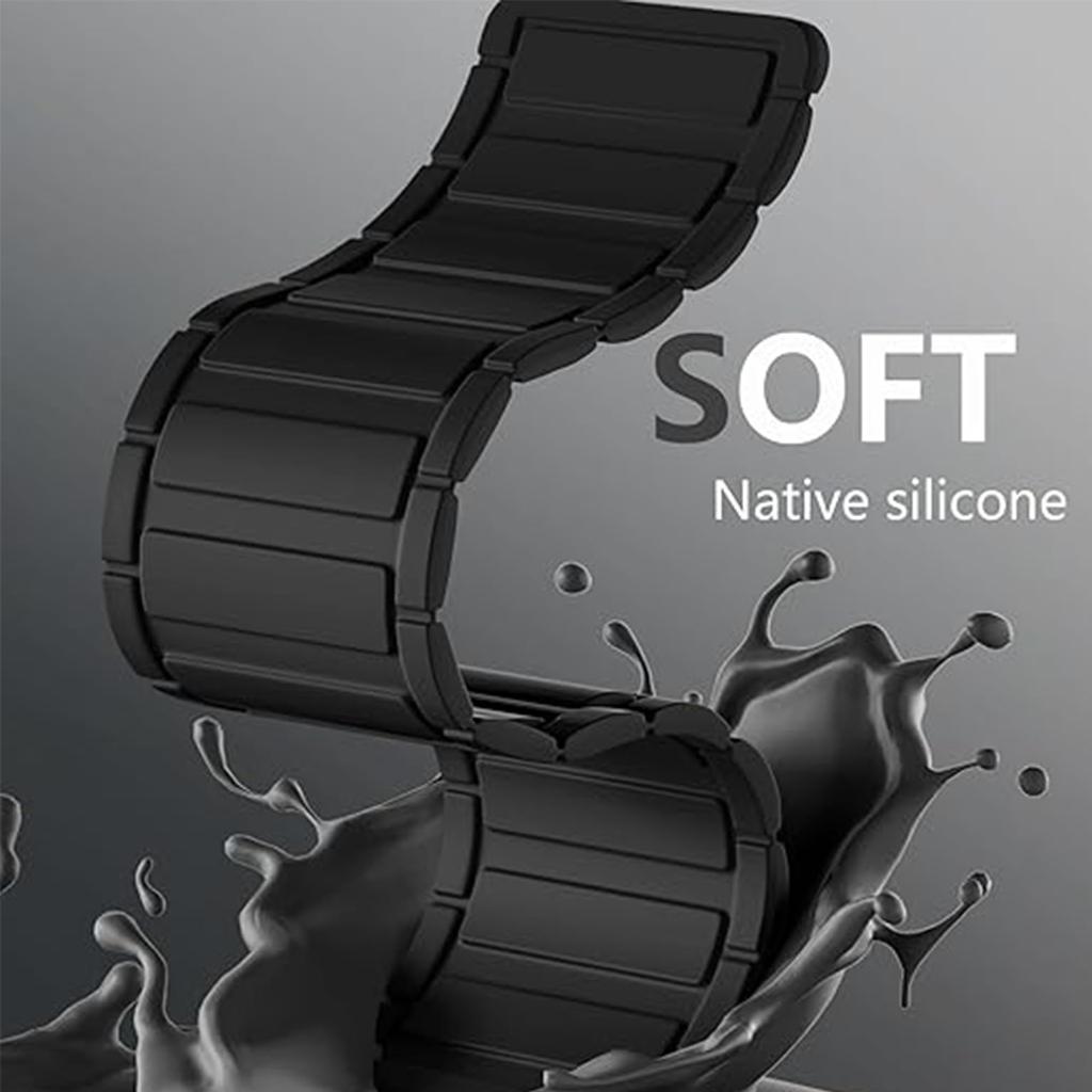 Lamshaw Magnetic Replacement Band for W-218H, Silicone Magnetic Replacement Band, Super Easy Length Adjustment, Soft, Lightweight, Stylish Strap for