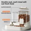 AA1 Cat Feeder, Dog and Cat Basin, Equipped with Water Dispenser Bowl, Automatic Recycling Utensil, Universal Pet Products