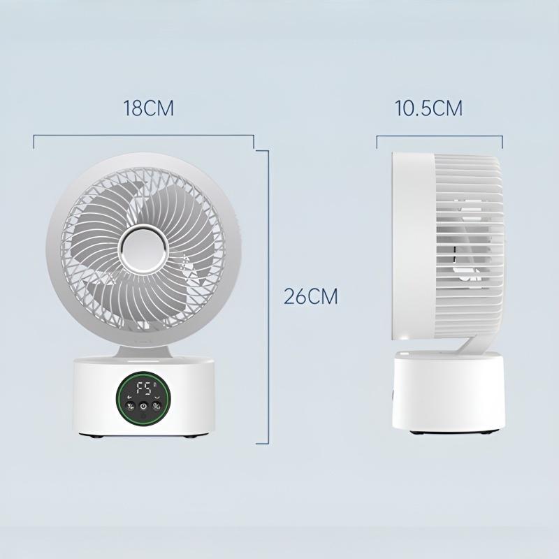 Cooling Home Desktop Shaking Head USB Charging Fan Air Circulation Intelligent Voice Timing Fan Home&dormitory Desktop Fan