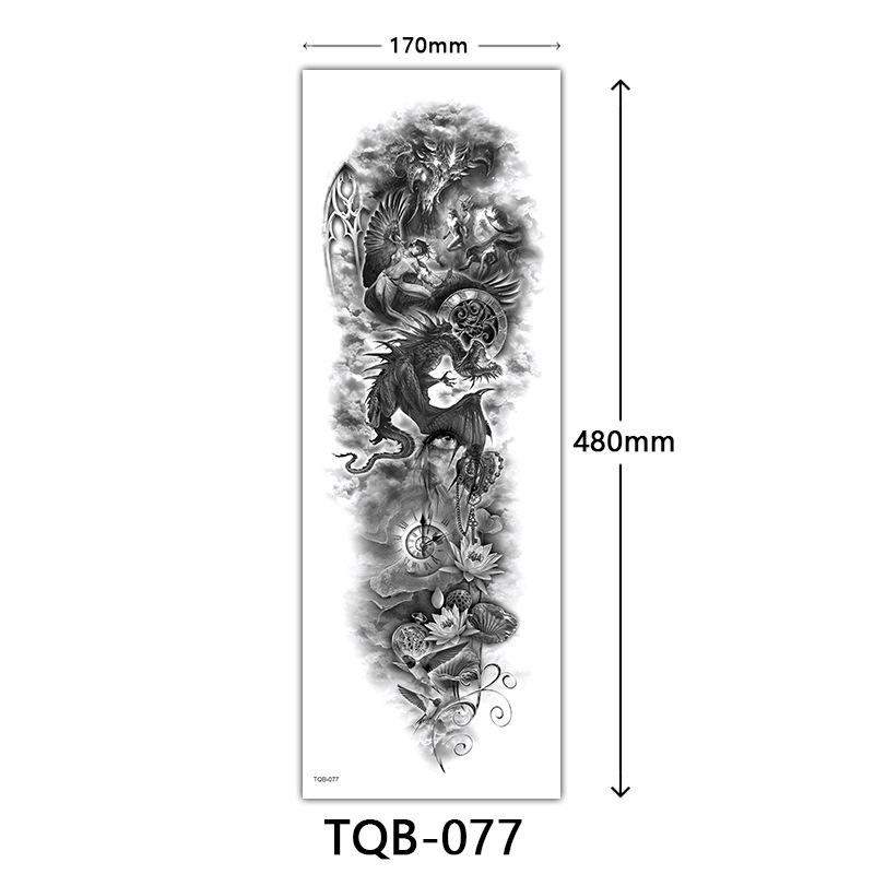 Full Arm Tattoo Sticker Full Arm, Full Arm Big Picture Tattoo Sticker, Flower Arm Tattoo Sticker Tattoo