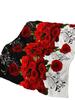 Flannel Blanket Rose Love Valentine'S Day Wedding Blanket Crystal Fleece Blanket Spring And Autumn
