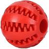 Dog Toy Ball Snack Dispenser Non-toxic Anti-Bite Boring Interactive and Puppy Dog Food Dispenser Teeth Cleaning Dog Toy Dog Training 7CM Red