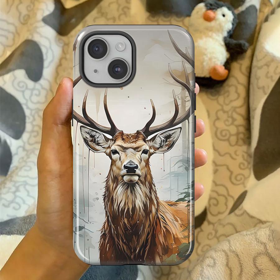 

Soft Cover Capa Phone Case for Xiaomi Redmi Note 14 4G 14 Pro Plus 5G Animal Deer Pattern Redmi Note 14 4G (Global)