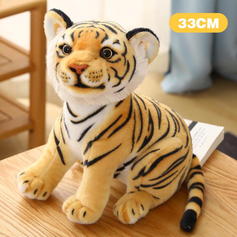Simulation Tiger Lion Doll Plush Toy Stuffed Toys Kawaii Plushies Dolls Pillow Animals Toys for Children Home Decoration Gifts