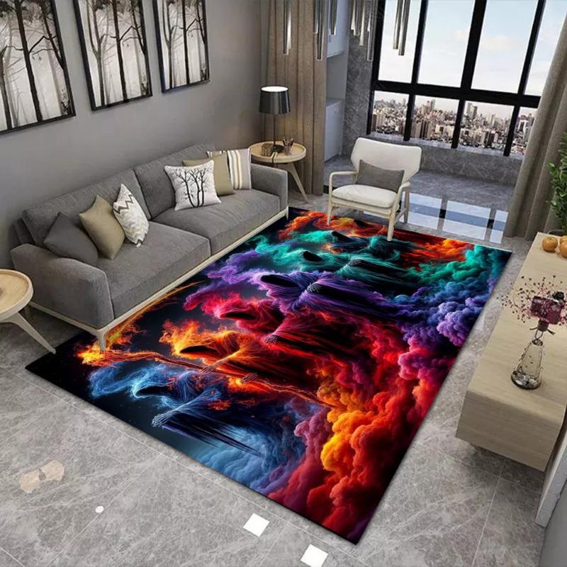 Scythe of Death Printing Large Area Rug Non-Slip Wear-resistant Carpet for Living Room Bedroom Soft Floor Mat Home Decor Fashion