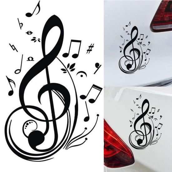 Musiknoter Hemdekal Bilar Decor Sticker Laptop Lastbil Fönstervägg Bumper